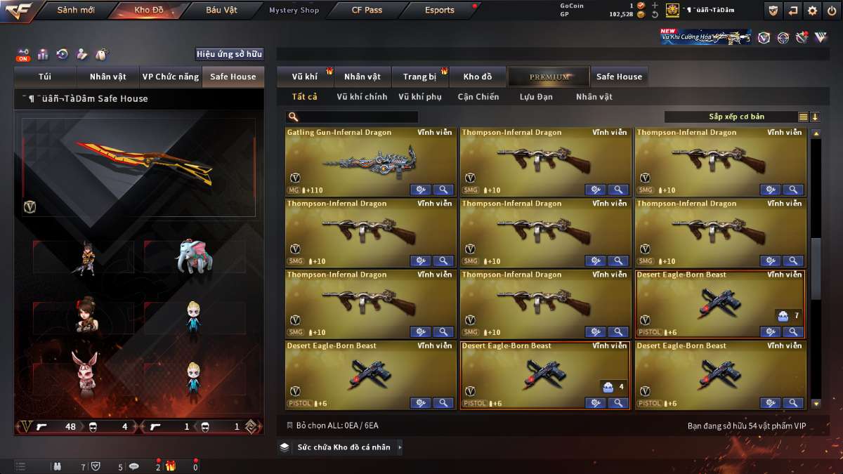 shop acc cf uy tin gia re